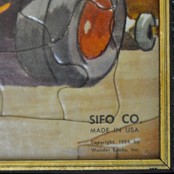 Vintage SIFO Toys 1954 Trucks Framed Puzzle Set - Picture 10 of 16